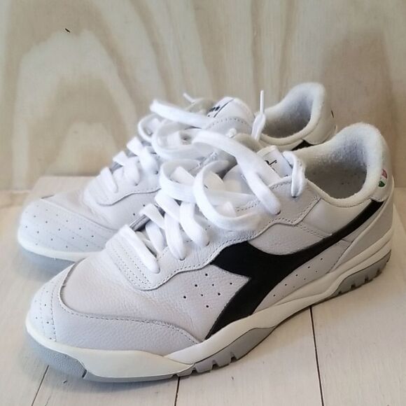 Diadora MAVERICK H.O.C. shoes black/ White ITALY LOGO Mens sz 8 1/2, Wmns sz 10 - Picture 1 of 8